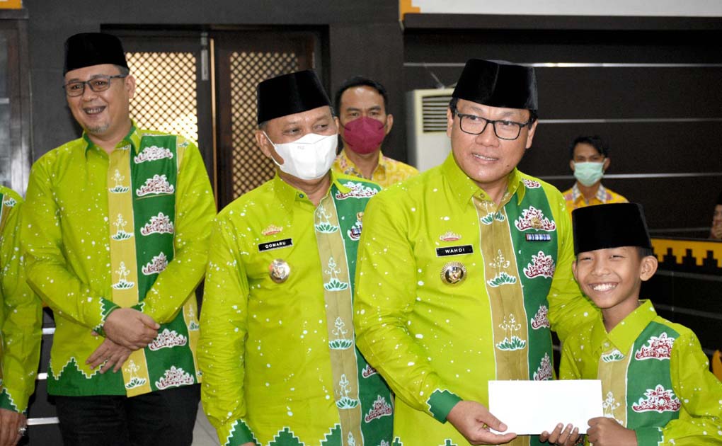 Pemkot Metro Lepas 44 Orang Tim Kafilah Musabaqah Tilawatil Qur’an Tingkat Provinsi Lampung ke 49 Tahun 2022