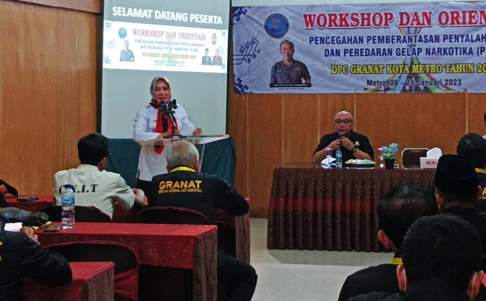 Guna Sosialisasikan Bahaya Narkotika DPC Granat Kota Metro Gelar Workshop