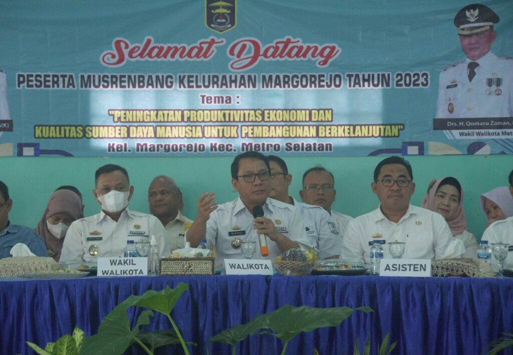 Pemkot Metro Laksanakan Musrenbang Di Kelurahan Margorejo