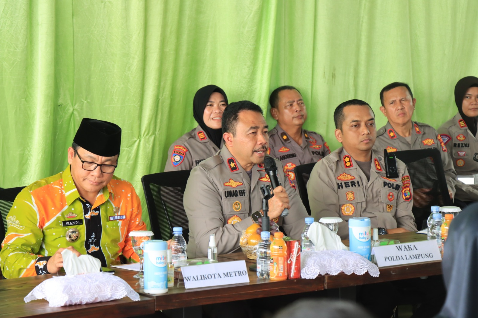 Wakapolda Lampung Dengar Langsung Curhat Masyarakat Kota Metro
