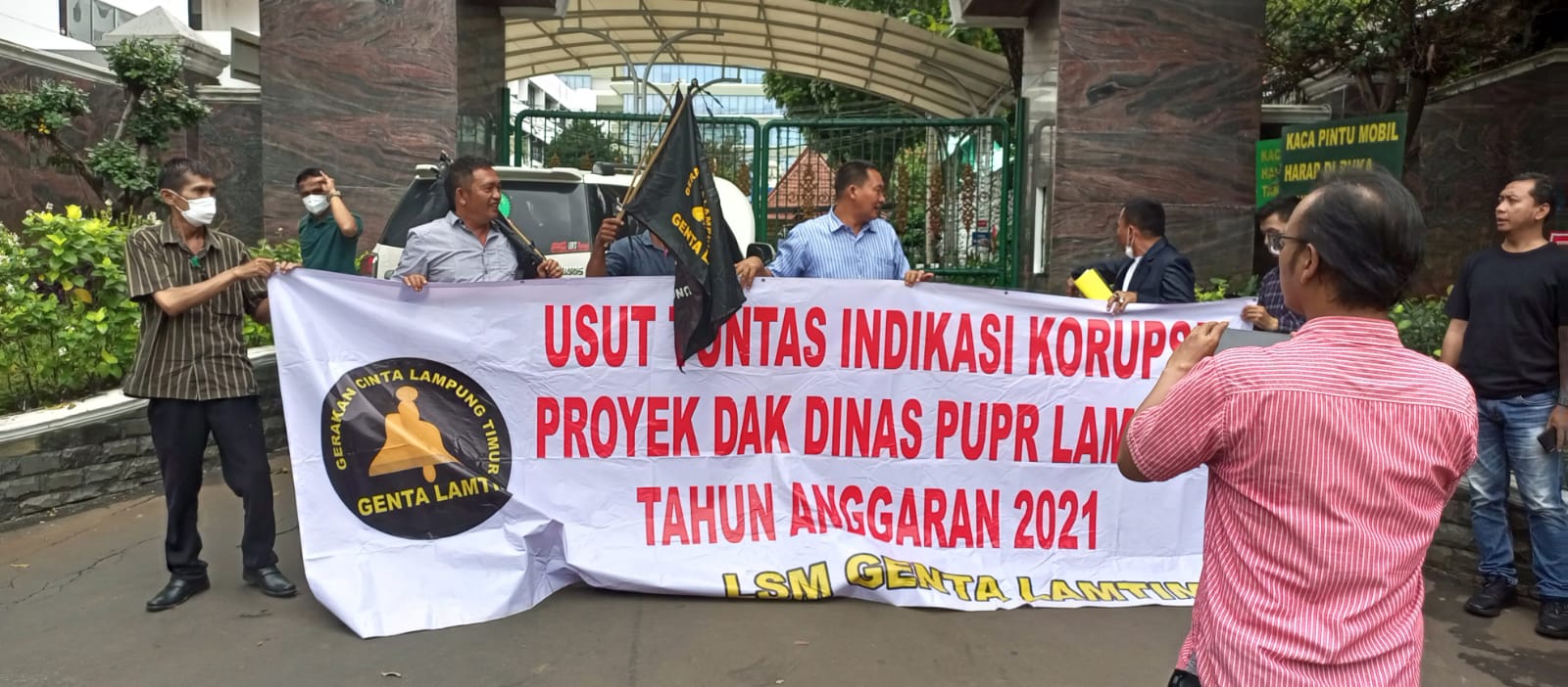 Genta Lamtim Geruduk Kejagung dan KPK RI di Jakarta