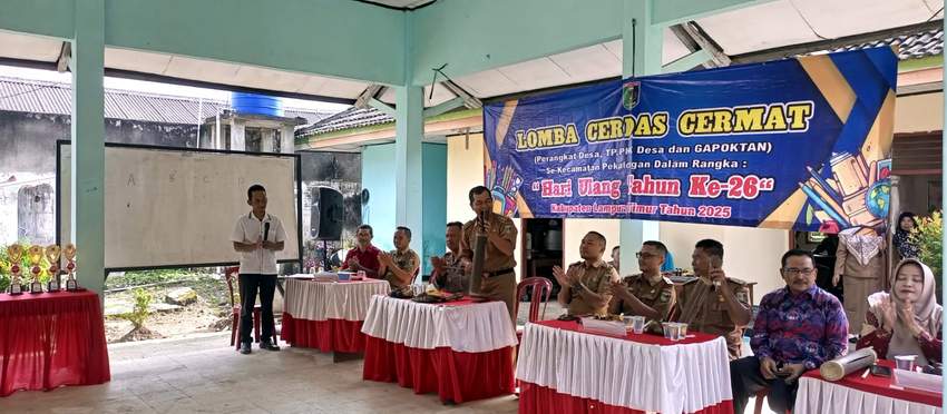 Peringati HUT Lampung Timur, Kecamatan Pekalongan Gelar LCC