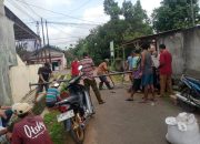 Antisipasi Aksi Kejahatan, Warga RT 09 RW 03 Yosomulyo Pasang Portal