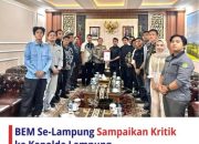 BEM UNILA Sampaikan Kritik Dalam Pertemuan Dengan Kapolda Lampung