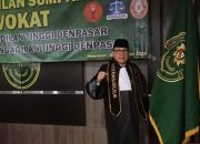Sandang Gelar Advokat, Pengadilan Tinggi Denpasar Lantik Mantan Wali Kota Metro dr. Wahdi