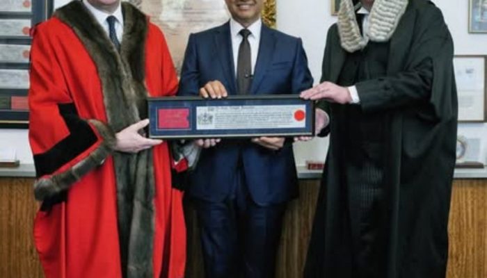 Anies Baswedan Menerima Penghargaan The Freedom of the City of London