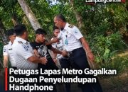 Hendak Masukkan Handphone Ke Lapas Metro,  Seorang Pria Diamankan